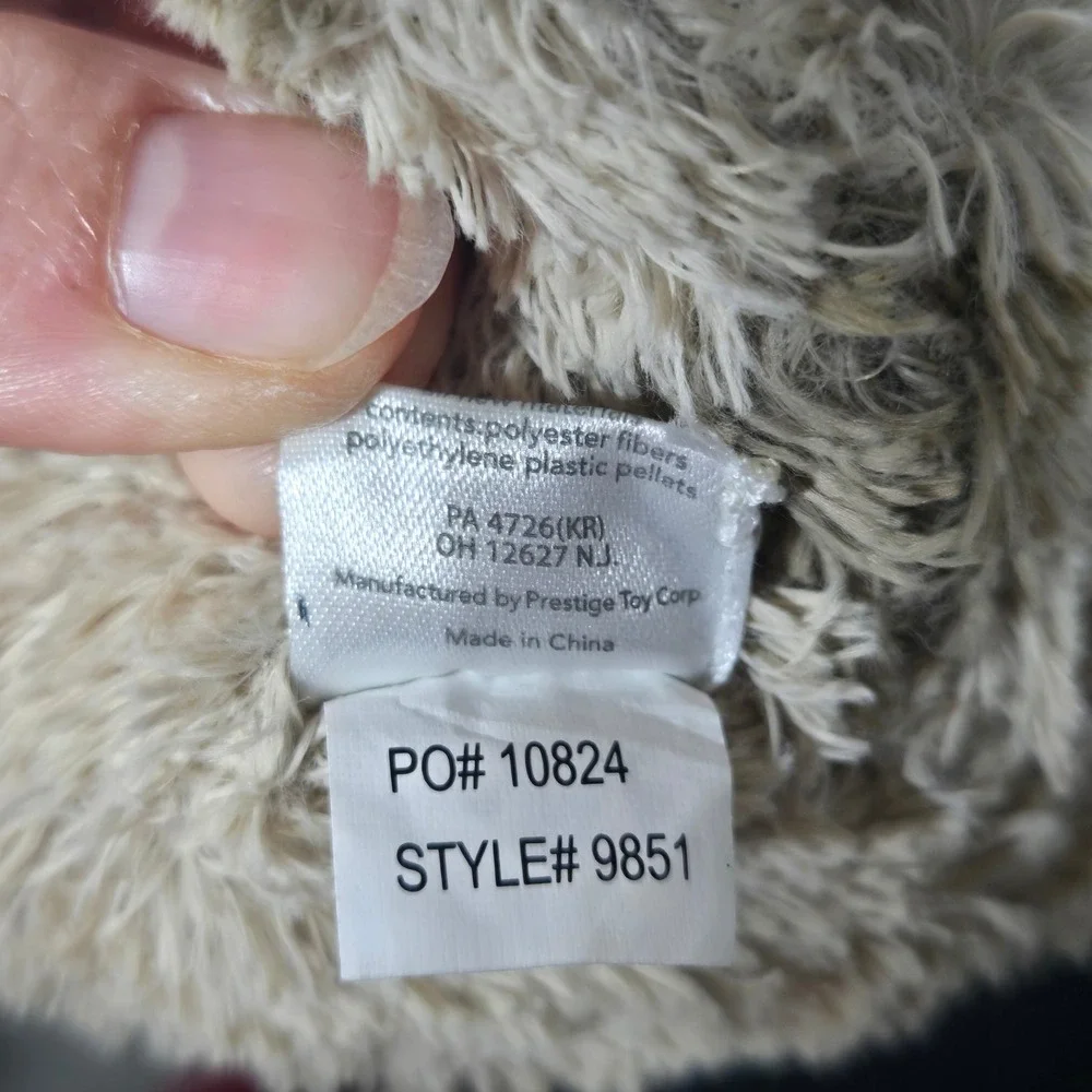 Carters Plush Raccoon Stuffed Animal Green Bow Neutral Nursery Toy Plushie Lovey